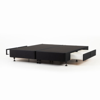 Doze 4 Drawer Mattress Base - Super King, Black