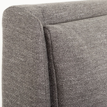 Halsey Single/King Single Headboard, Dark Grey