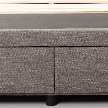 Kitset Draw 2 Drawer Mattress Base - Double, Dark Grey