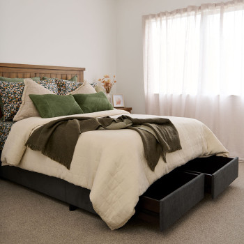 Kitset Draw 2 Drawer Kitset Mattress Base - Queen