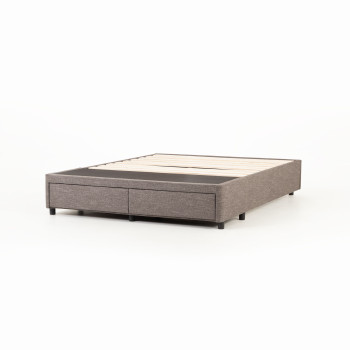Kitset Draw 2 Drawer Mattress Base - Queen, Dark Grey