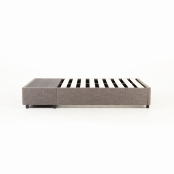 Kitset Draw 2 Drawer Mattress Base - Queen, Dark Grey
