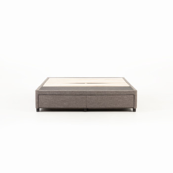 Kitset Draw 2 Drawer Mattress Base - Queen, Dark Grey