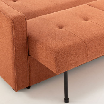 Dylan Sofa Bed, Rust