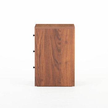 Elliot 3 Drawer Bedside, Walnut