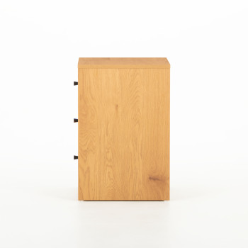 Elliot 3 Drawer Bedside, Wild Oak