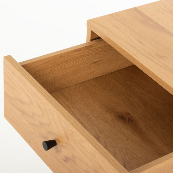 Elliot 3 Drawer Bedside, Wild Oak
