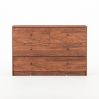 Elliot 4 Drawer Lowboy, Walnut