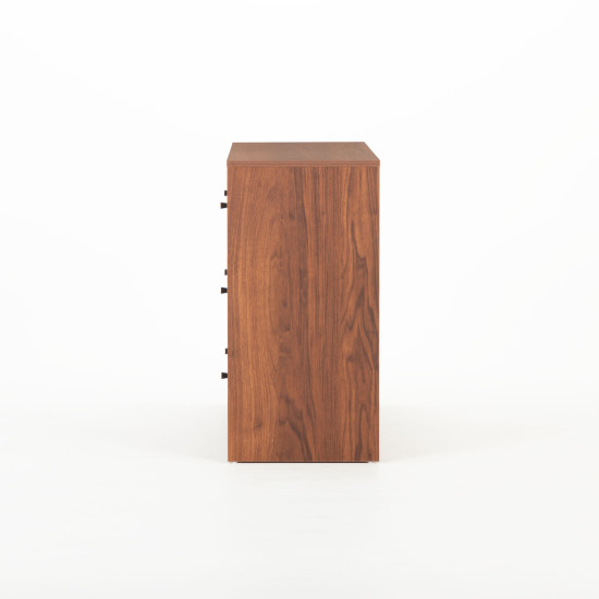 Elliot 4 Drawer Lowboy, Walnut