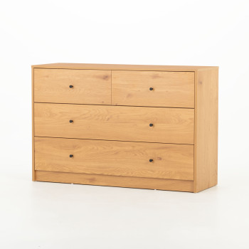 Elliot 4 Drawer Lowboy, Wild Oak