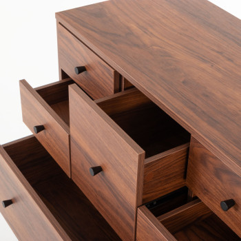 Elliot 8 Drawer Scotch Chest, Walnut