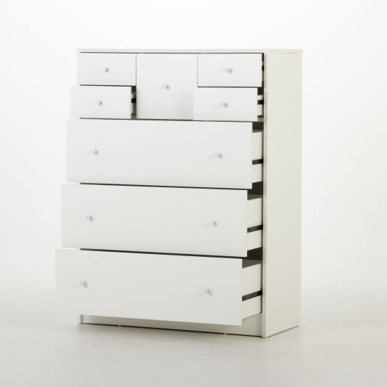 Elliot 8 Drawer Scotch Chest, White