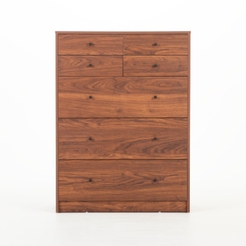 Elliot 7 Drawer Tallboy, Walnut