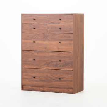 Elliot 7 Drawer Tallboy, Walnut