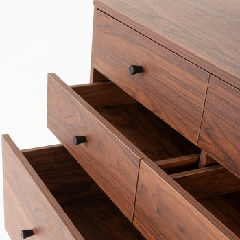 Elliot 7 Drawer Tallboy, Walnut