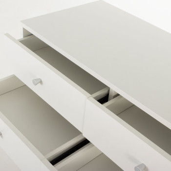 Elliot 7 Drawer Tallboy, White