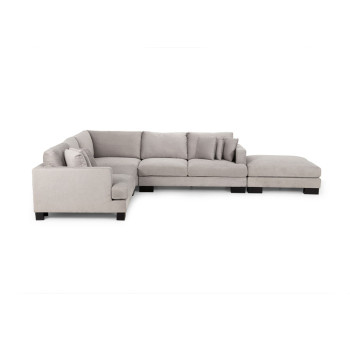 Allessa Ottoman, Light Grey