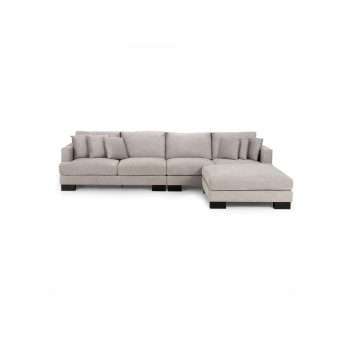 Allessa Ottoman, Light Grey
