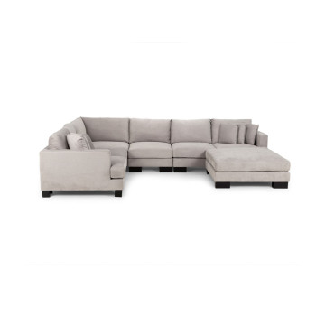 Allessa Ottoman, Light Grey