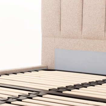 Riley Lift Up King Bed Frame, Beige