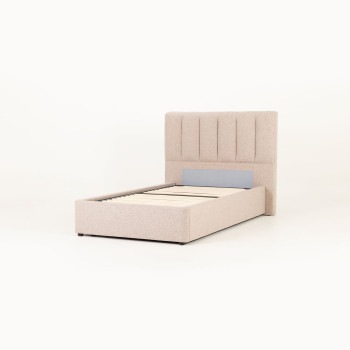 Riley Lift Up King Single Bed Frame, Beige