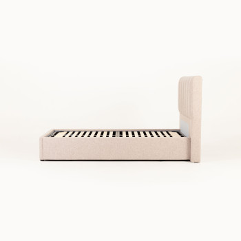 Riley Lift Up King Single Bed Frame, Beige