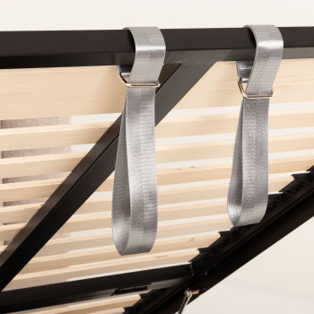 Riley Lift Up King Single Bed Frame, Beige