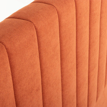Adley King/Super King Headboard, Terracotta