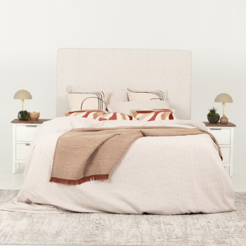 Kirby Double / Queen Headboard, Light Grey