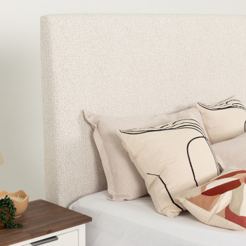 Kirby Double / Queen Headboard, Light Grey