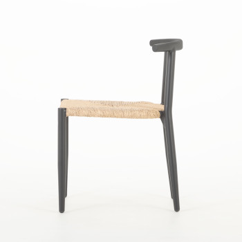 Katana Outdoor Dining Chair, Gunmetal