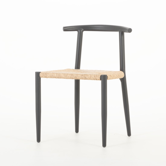 Katana Outdoor Dining Chair, Gunmetal