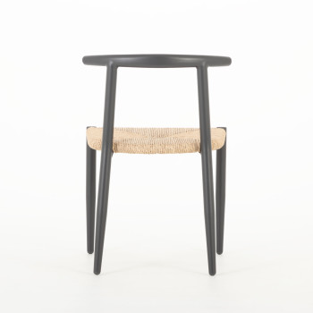 Katana Outdoor Dining Chair, Gunmetal