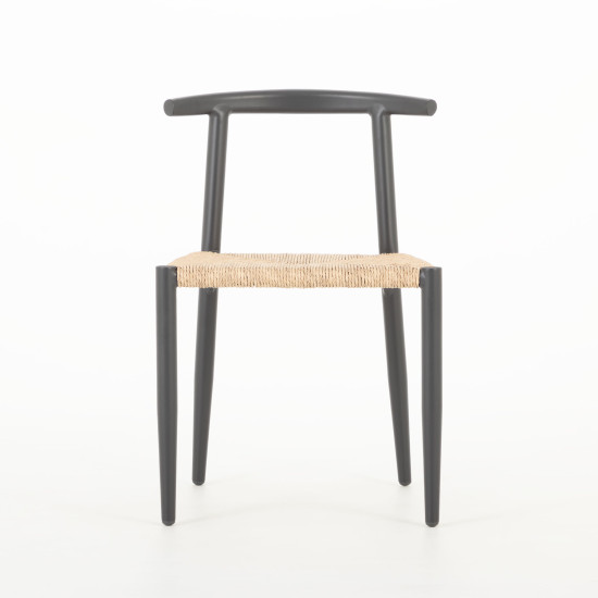 Katana Outdoor Dining Chair, Gunmetal
