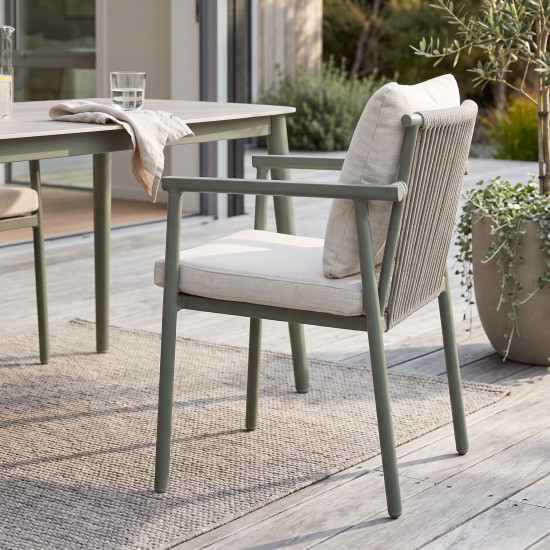Como Outdoor Dining Chair, Green