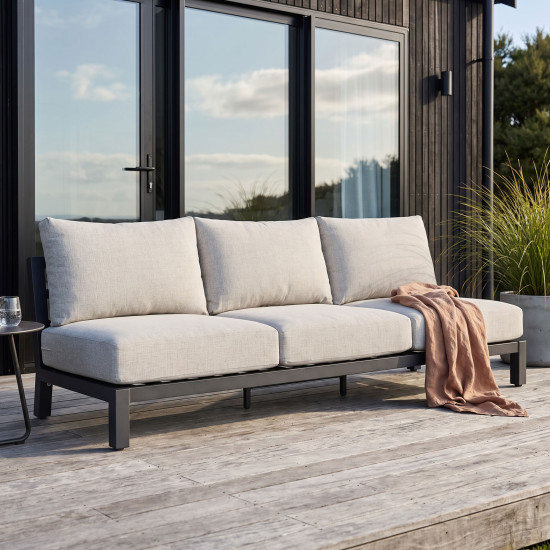 Catalina Outdoor Modular 3 Seater, Gunmetal