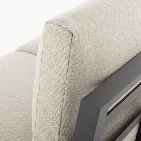 Catalina Outdoor Modular 3 Seater, Gunmetal