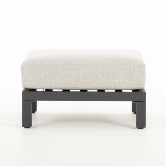 Catalina Outdoor Ottoman, Gunmetal