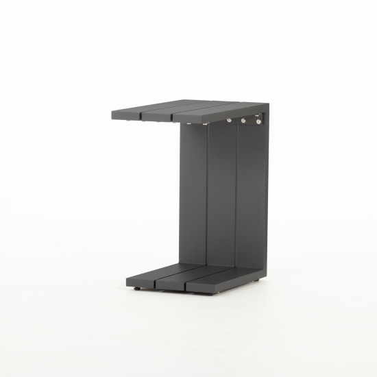 Catalina Outdoor Side Table - KD, Gunmetal