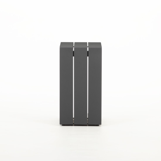 Catalina Outdoor Side Table - KD, Gunmetal