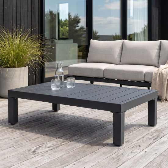 Catalina Outdoor Coffee Table - W126, Gunmetal
