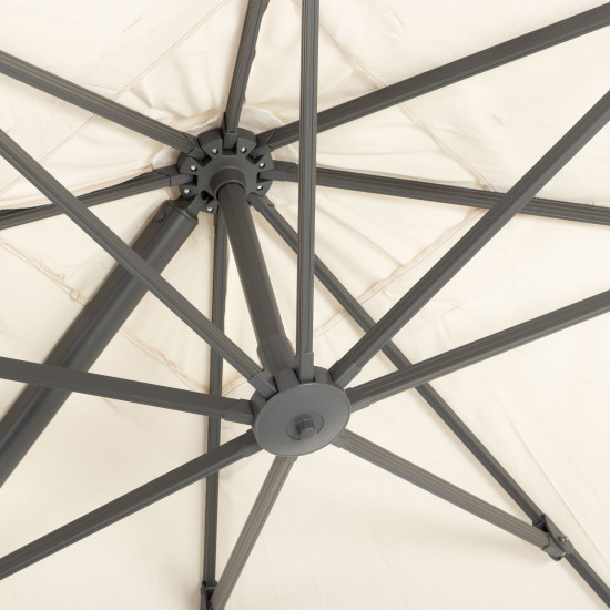 Laredo Outdoor Cantilever Umbrella - W300, Oatmeal