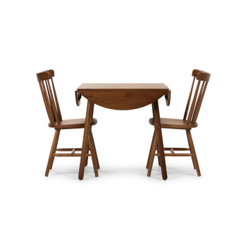 Woodwall 3 Piece Dining Set - W75, Dark