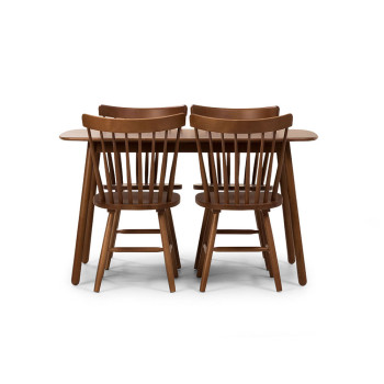 Woodwall 5 Piece Dining Set - W135, Dark