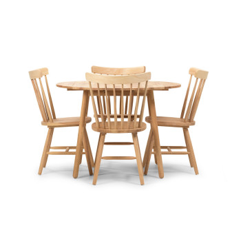 Woodwall 5 Piece Dining Set - W75, Light