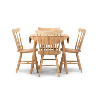 Woodwall 5 Piece Dining Set - W75, Light