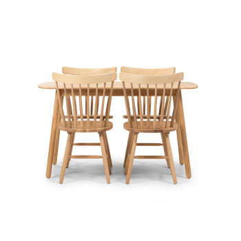 Woodwall 5 Piece Dining Set - W135, Light