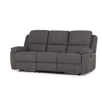 Aiden 3 Seater Recliner + 2 Seater Recliner, Dark Grey