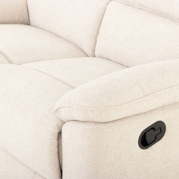 Aiden 3 Seater Recliner + 2 Seater Recliner, Oatmeal