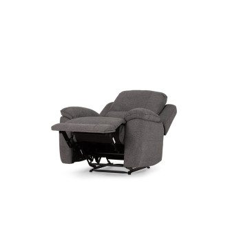 Aiden 3 Seater Recliner + 2 Recliner Chairs, Dark Grey